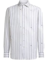 Etro - Striped Button-Up Shirt - Lyst