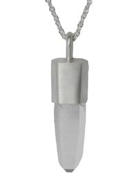 Parts Of 4 - Collar Talisman en plata de ley con cuarzo - Lyst