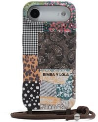 Bimba Y Lola - Patchwork-Print Cord-Strap Phone Case - Lyst