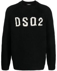 DSquared² - ロゴインターシャ セーター - Lyst