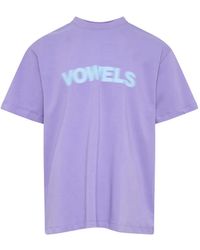 vowels - Logo-Print Cotton T-Shirt - Lyst