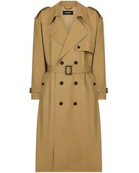 Dolce & Gabbana - ベルテッド ダブルコート - Lyst