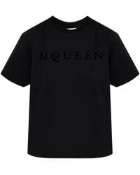 McQueen - Logo-Print T-Shirt - Lyst