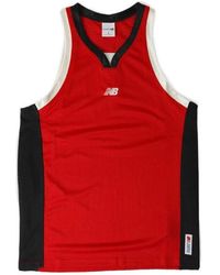 New Balance - Logo-Embroidered Mesh Vest - Lyst