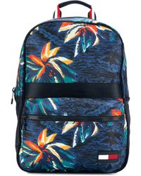 Tommy Hilfiger Rucksack mit Print - Blau