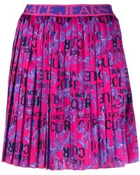 Versace Jeans Couture - Geplooide Mini-Rok - Lyst
