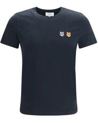 Maison Kitsuné - Double Fox Head T-Shirt - Lyst