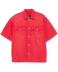 7 For All Mankind - Giacca-Camicia Con Applicazione Logo - Lyst
