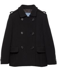 Prada - Double-Breasted Jacket - Lyst