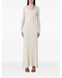 Fabiana Filippi - Pointelle-Knit Long-Sleeve Maxi Dress - Lyst