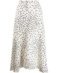 Stella McCartney - Polka-Dot Midi Skirt - Lyst