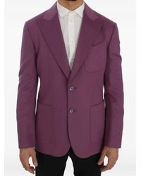 Dolce & Gabbana - Peaked-Lapel Patch-Pocket Blazer - Lyst