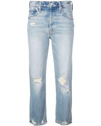 Mother 'Tomcat' Cropped-Hose - Blau