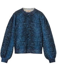 Twinset - Pull En Laine À Imprimé Peau De Python - Lyst