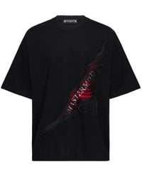 Mastermind Japan - Boxy-Fit T-Shirt Met Gerafeld Effect - Lyst