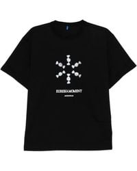 Adererror - Graphic-Print Slashed T-Shirt - Lyst