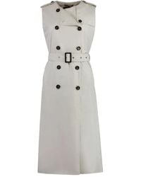 Moorer - Aurelia Sleeveless Double-Breasted Trench Coat - Lyst