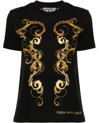 Versace Jeans Couture - T-Shirt With Chromo Couture Print - Lyst