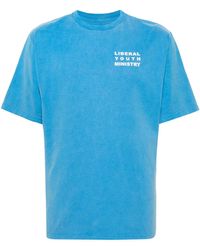 Liberal Youth Ministry - Logo-Print Cotton T-Shirt - Lyst