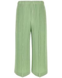 Homme Plissé Issey Miyake - Pleated Cropped Trousers - Lyst