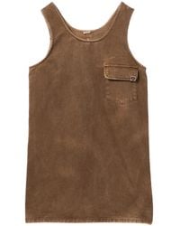 AAPE BY A BATHING AP - Logo-Embroidered Sleeveless Dress - Lyst