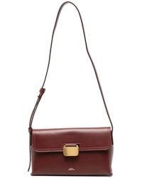 A.P.C. - Grace Logo-Print Leather Shoulder Bag - Lyst