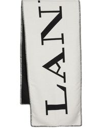 Lanvin - Schal mit Jacquard-Logo - Lyst