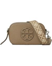 Tory Burch - Miller Logo-Embossed Leather Crossbody Bag - Lyst