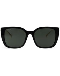 Gucci - Pearl-Embellishment Square-Frame Sunglasses - Lyst