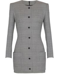 Balmain - Prince Of Wales-Check Dress - Lyst