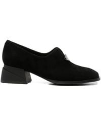 ADRIANNA FERETTI - Plaque-Detail Loafers - Lyst