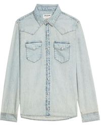 Zadig & Voltaire - Saby スタッズ デニムシャツ - Lyst
