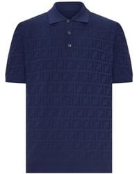 Fendi - Cotton Polo Shirt - Lyst