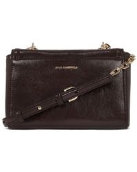 KARL LAGERFELD - Small K-Autograph Naplak Cross Body Bag - Lyst