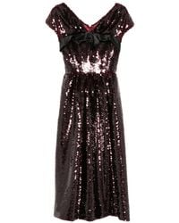 Simone Rocha - Sequin-Embellished Bow-Detail Midi Dress - Lyst