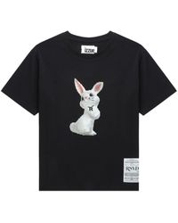 Izzue - Camiseta con conejo estampado - Lyst