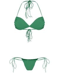 Amir Slama - Triangle Tie-Fastening Bikini Set - Lyst