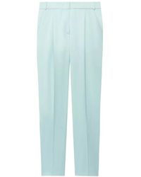 Another Tomorrow - Peg Pleated Trousers - Lyst