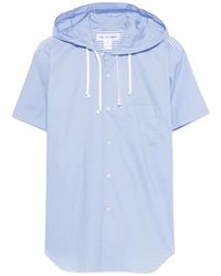 Comme des Garçons - Hooded Stripe-Pattern Shirt - Lyst