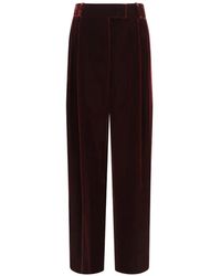 Giorgio Armani - Double-Pleat Wide-Leg Trousers - Lyst