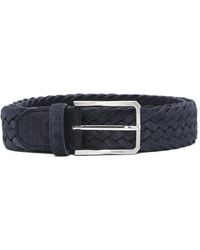 Canali - Braided Leather Belt - Lyst