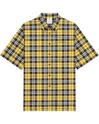 Givenchy - Camisa Con Estampado A Cuadros Y Manga Corta - Lyst