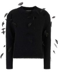 Jil Sander - Pull À Détails De Plumes - Lyst