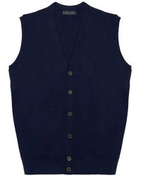 Brooks Brothers - Button-Front V-Neck Cardigan Vest - Lyst