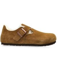 Birkenstock - London Shearling Sandals - Lyst
