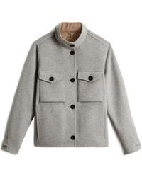 Woolrich - Double Flap-Pocket Long-Sleeve Jacket - Lyst