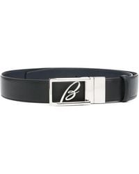 Brioni - Logo-Buckle Reversible Leather Belt - Lyst
