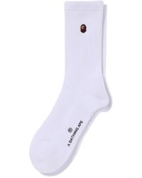 A Bathing Ape - Sokken Met Geborduurd Logo - Lyst