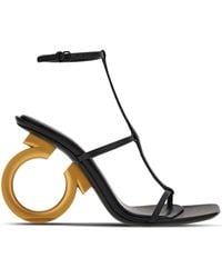 Ferragamo - Gancio Leather Sandals - Lyst