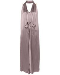 Alysi - Satijnen Maxi-Jurk - Lyst